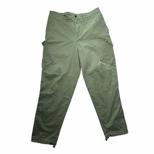 Adidas Cargo Pants Mens 34x32 Green Skateboarding Y2K Streetwear Jeans